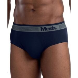 Cueca Slip Microfibra sem Costura Azul Marinho G