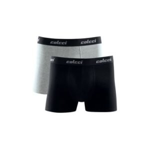 Kit 2 Cuecas Boxer Cotton Colcci Cinza Mescla Escuro P