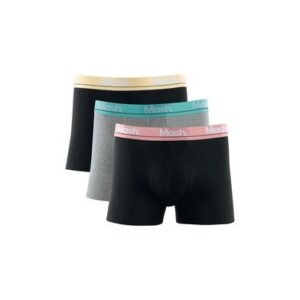 Kit 3 Cuecas Boxer Cotton Cinza Mescla Claro GG