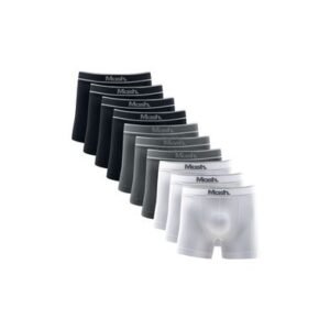 Kit 10 Cuecas Boxer Microfibra sem Costura Branco P