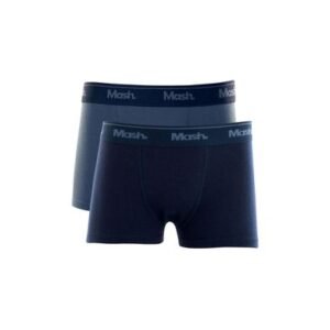 Kit 2 Cuecas Boxer Algodão Infantil Azul Jeans Escuro G