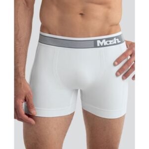 Cueca Boxer Microfibra sem Costura Branco G
