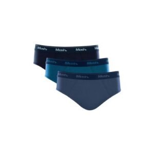Kit 3 Cuecas Slip Algodão Azul Jeans G