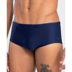 Sungão Liso com Vivo Lateral Azul Marinho M