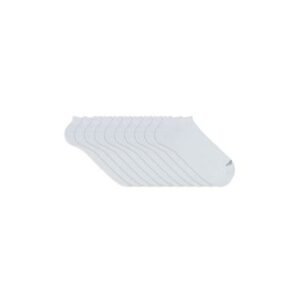 Kit 10 Pares Meia Esportiva Invisível Branco 39-44