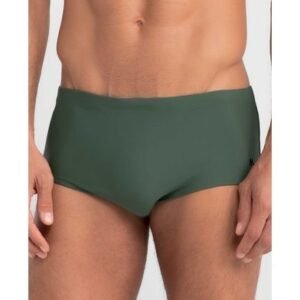 Sungão Liso Plus Size Verde Militar Médio XGG
