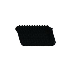 Kit 12 Pares Meia Esportiva Invisível Preto 34-38