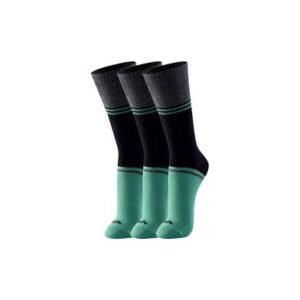 Kit 3 Pares Meia Esportiva Cano Longo Preto