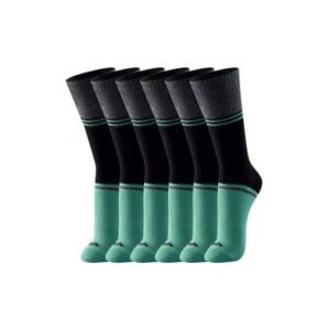 Kit 6 Pares Meia Esportiva Cano Longo Preto
