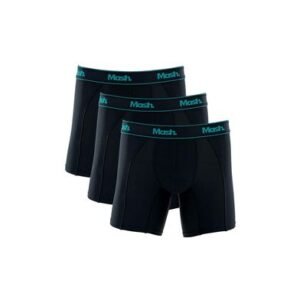 Kit 3 Cuecas Boxer Microfibra Active Preto G