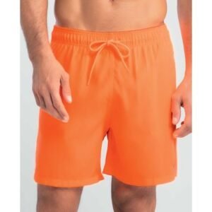 Short Praia Liso Neon Laranja Neon G