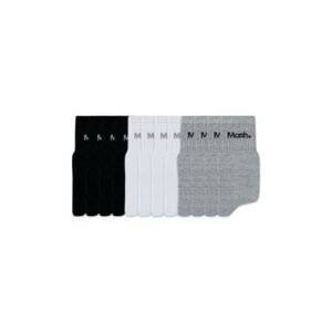 Kit 12 Pares Meia Esportiva Cano Médio Sortido 34-38