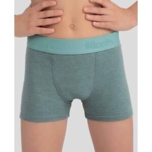 Cueca Boxer Cotton Mescla Colorido Infantil Verde Médio G