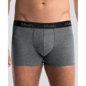Cueca Boxer Cotton Cinza Mescla Escuro G
