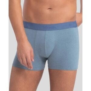 Cueca Boxer Cotton Mescla Colorido Azul Denin P