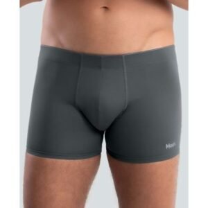 Cueca Boxer Lisa Microfibra Cinza Chumbo G
