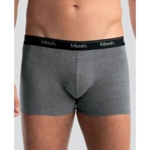 Cueca Boxer Cotton Cinza Mescla Escuro G