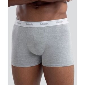 Cueca Boxer Cotton Cinza Mescla Claro P