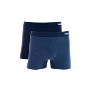 Kit 2 Cuecas Boxer Microfibra Azul Escuro P