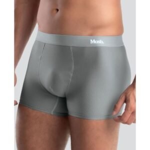 Cueca Boxer Microfibra Risca de Giz Cinza Médio P