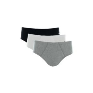 Kit 3 Cuecas Slip Algodão Cinza Mescla Claro P