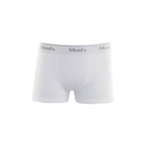 Cueca Boxer Algodão Lisa Infantil Branco GG