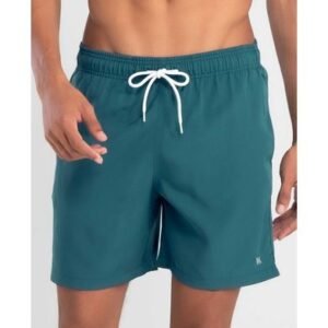 Short Praia Liso Azul Petróleo G