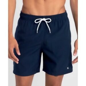Short Praia Liso Azul Marinho P