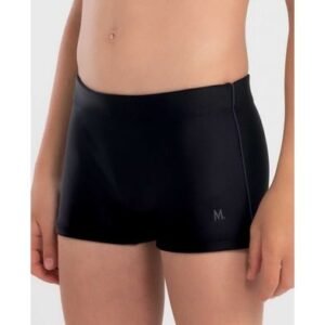 Sunga Boxer Lisa com Vivo Lateral Infantil Preto G