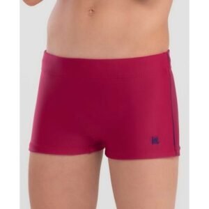 Sunga Boxer Lisa com Vivo Lateral Infantil Vermelho Escuro G