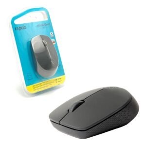 Mouse Bluetooth Sem Fio Rapoo M100 2.4 Ghz 3 Botões 1000 Dpi Black