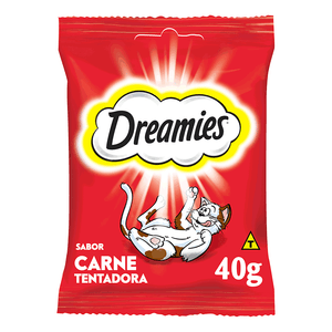 Petisco Dreamies Carne Tentadora Gatos Adultos
