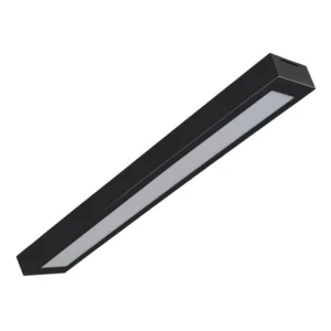 Plafon Led Sobrepor Retangular Preto 36W Valencia - LED BRANCO FRIO (6500K)