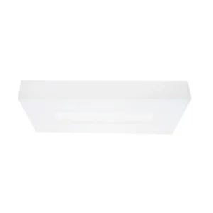 Plafon De Sobrepor Aluminio Acrilico Branco Asturias