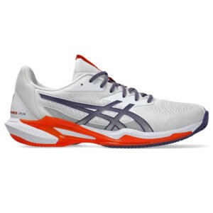 Tênis ASICS Solution Speed FF 3 Clay - Masculino - Branco/Roxo