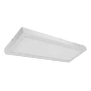 Plafon Led De Sobrepor Aluminio Branco 36W Panel - LED BRANCO QUENTE (3000K)