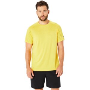 Camiseta ASICS Actibreeze Jacquard - Masculino - Amarelo
