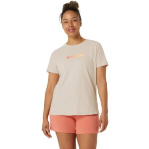 Camiseta ASICS Training Core Graphic - Feminino - Bege