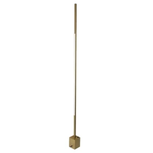 Luminaria De Piso Led Aluminio 3000k Dourado 1520lm Fit15