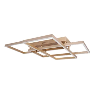 Plafon Led De Sobrepor Aluminio Champagne 82w 3000k Urbe