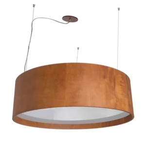 Pendente Madeira Imbuia 80cm Cilindrico