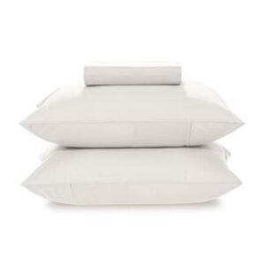 Lençol Queen com Elástico e Fronhas 100% Algodão Matiza Branco