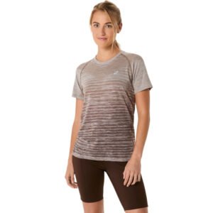 Camiseta ASICS Seamless - Feminino - Marrom/Marrom