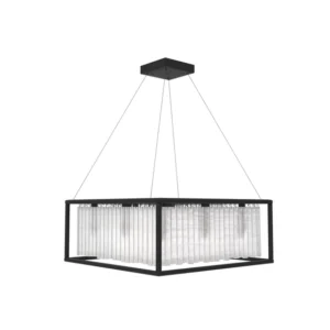 Pendente Cristal Aluminio Preto