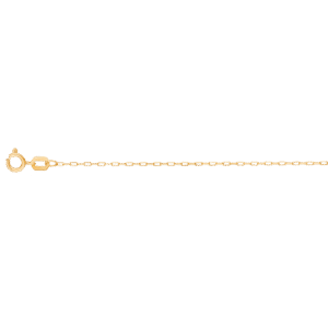 Corrente Cadeado Curta em Ouro Amarelo 18k, 40cm