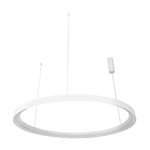 Pendente Led Metal Aluminio 60W 3000K Giro - BRANCO