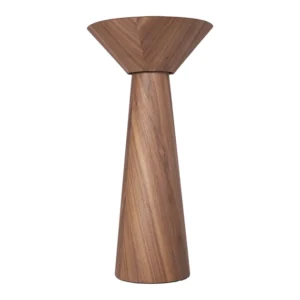 Mesa De Apoio Madeira Nogueira Conica