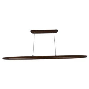 Pendente Led Ferro Madeira Imbuia 20w 3000k Native