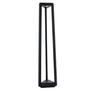 Balizador Led Aluminio 12W 3000K Ip65 80X16cm Lume - PRETO