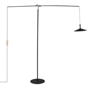 Luminaria De Piso Led Metal Preto 7w 3000k Equilibrio